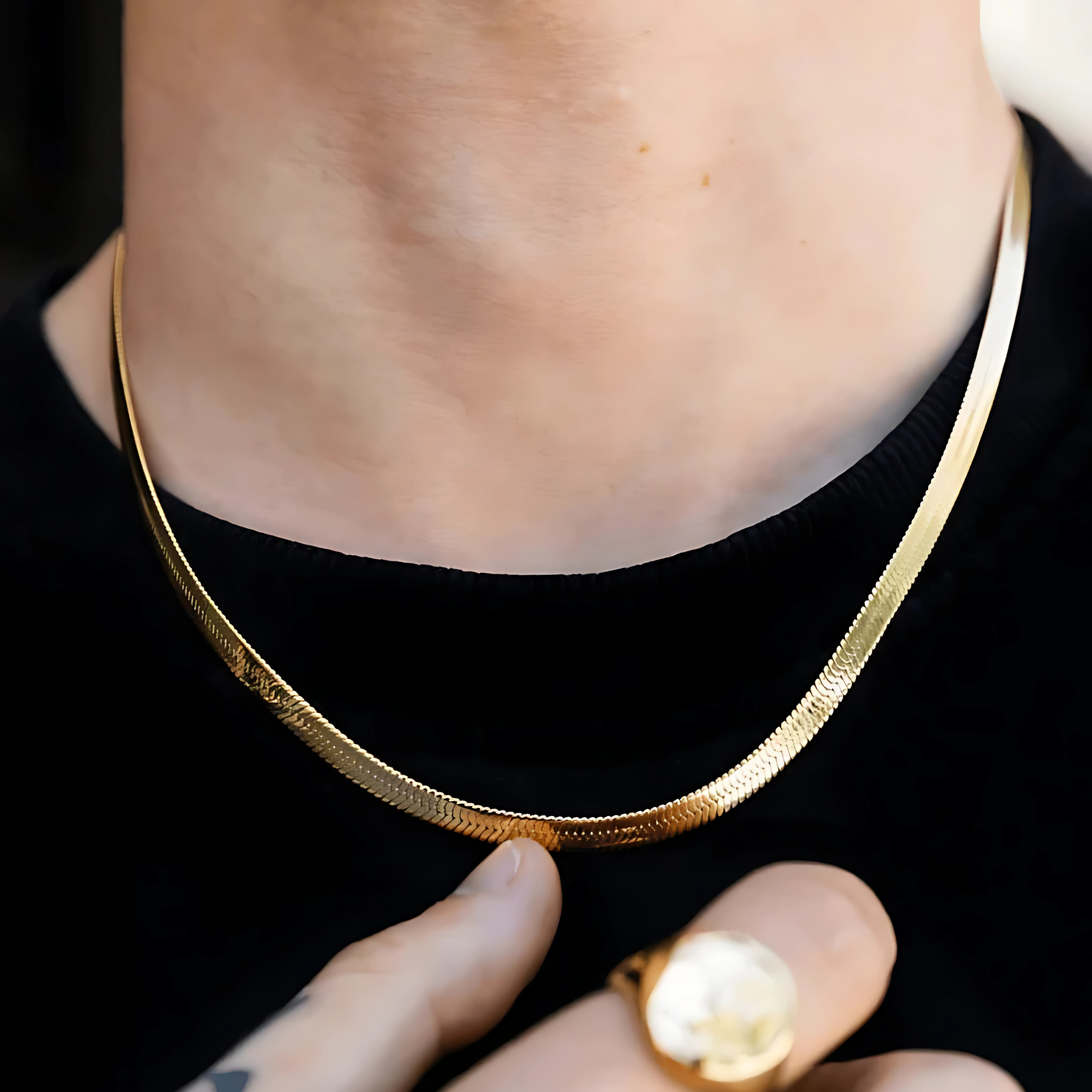 GOLD PLATED SNACKCHIANE FOR MENS