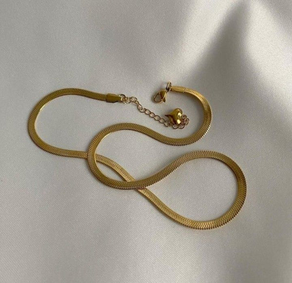 GOLD PLATED SNACK CHAINS FOR WOMES