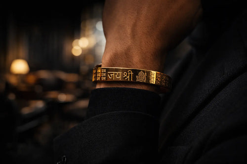 Premium Gold Plated Jai Shree Ram Engraved Kada