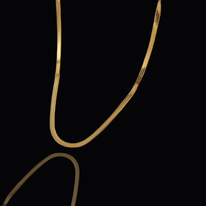 Elegant Gold Plated Snack Chain for Women